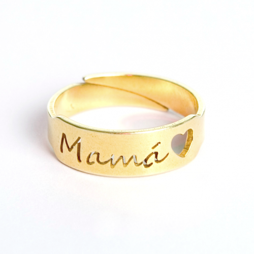anillo mama oro